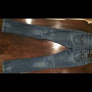 Size 26 straight leg dark wash miss me jeans